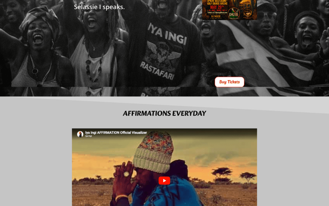 Building the Digital Headquarters of Arizona’s Premier Reggae Artist